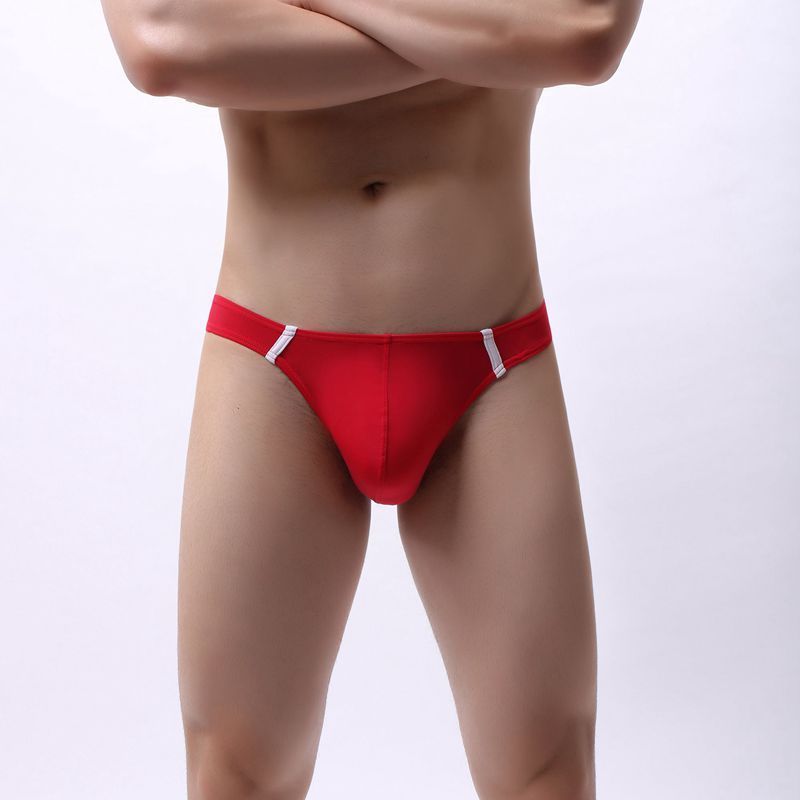 Wholesale New Style Men Thong Sexy Panties Men's Underwear Bulge Pocket Panties Breathable Men's T Thong