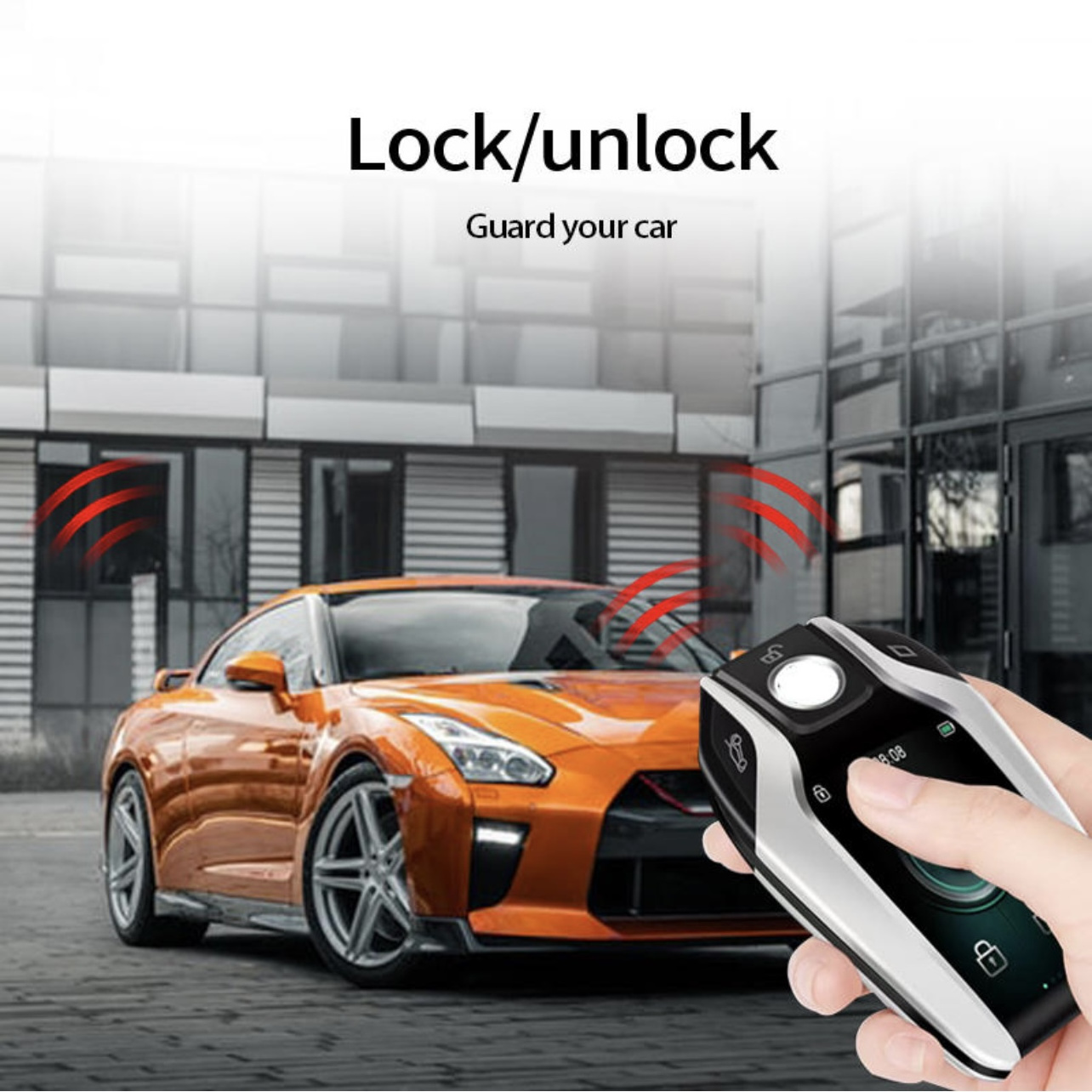 Smart LCD Touch Screen Car Keys Keyless Entry Universal Remote Key for Start and Stop Engine Button Car Models Car Key