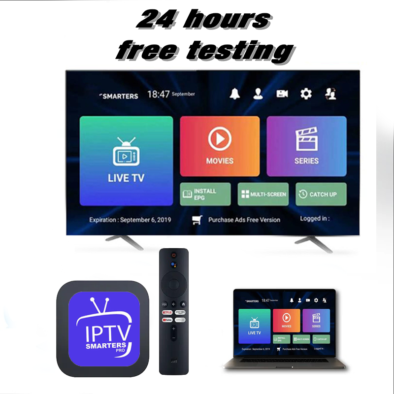 Newest MEGA OTT IPTV Set-top Box 4k List Free Test Android TV Xtream API Smarters Pro TV Box