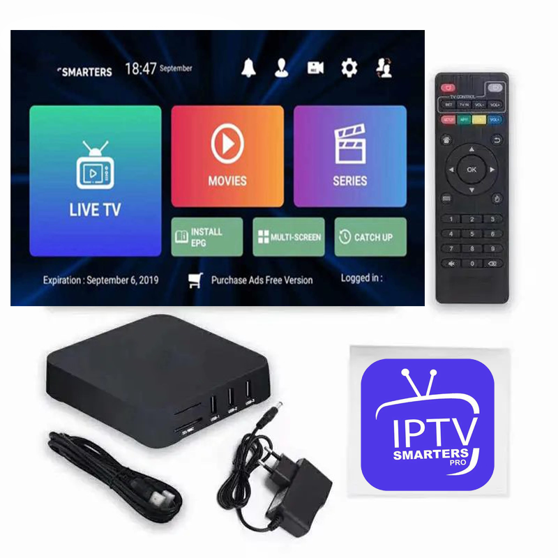 Newest MEGA OTT IPTV Set-top Box 4k List Free Test Android TV Xtream API Smarters Pro TV Box