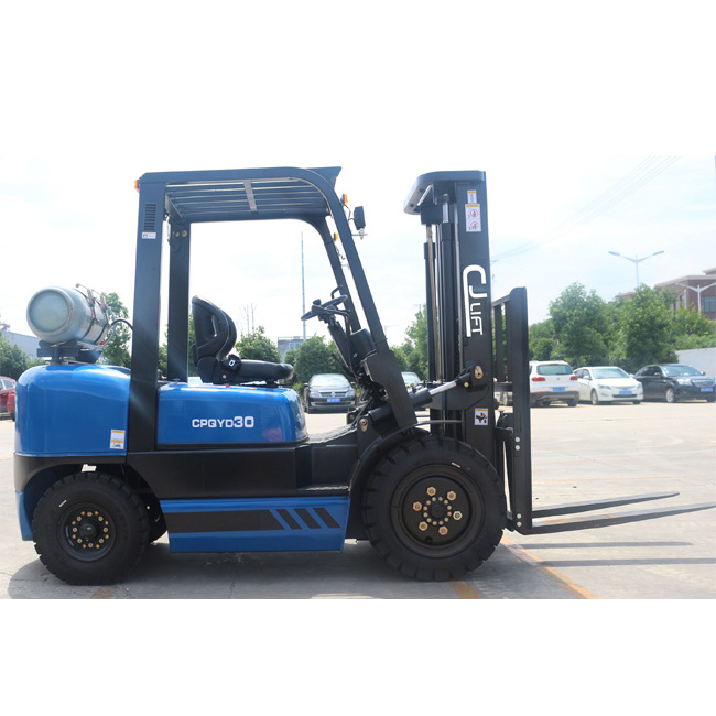 3Ton Forklift LPG gasoline 3ton gas forklift truck with Japanese K25 engine