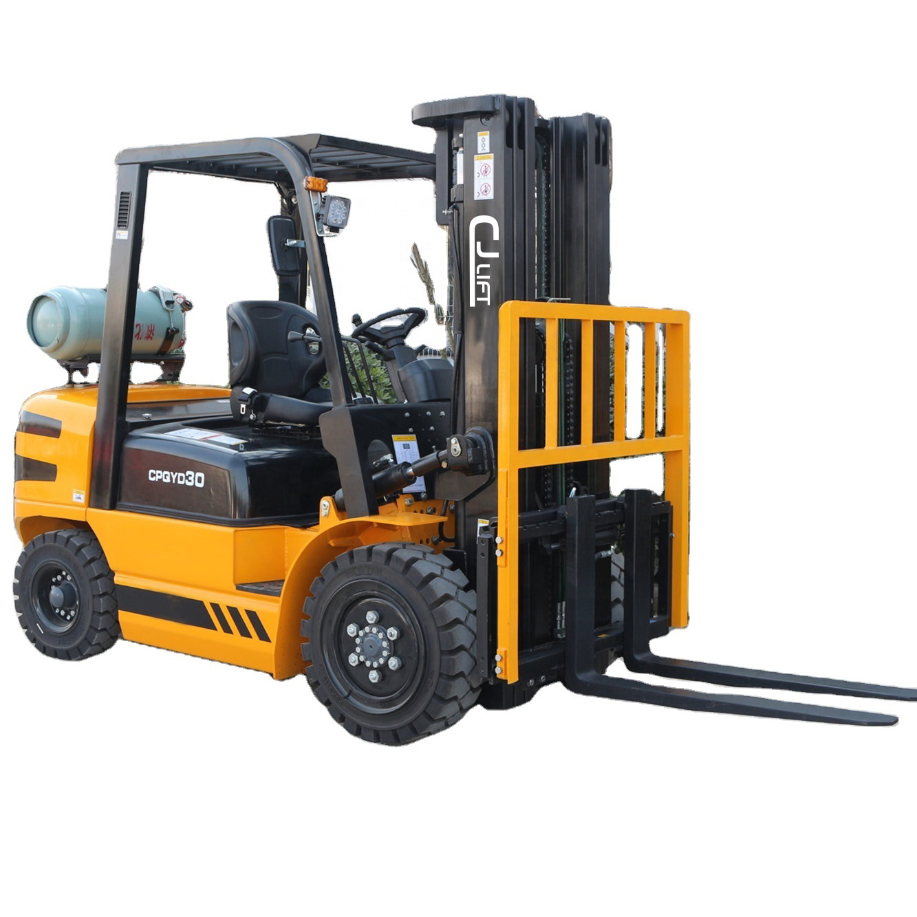 3Ton Forklift LPG gasoline 3ton gas forklift truck with Japanese K25 engine