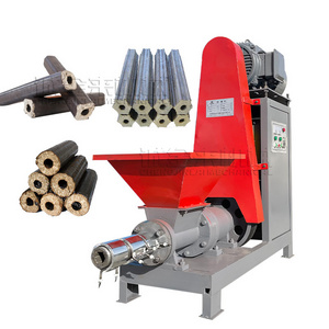 low price  screw type briquette press sawdust hollow briquette charcoal making machine for sale