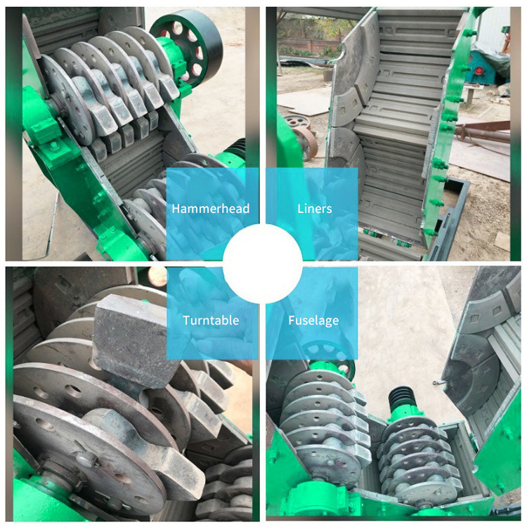 Double rotor ultra fine gangue crusher/ double stage hammer crusher