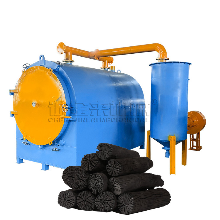 Charcoal production line small smokeless biochar kiln wood charcoal carbonization furnace for sale