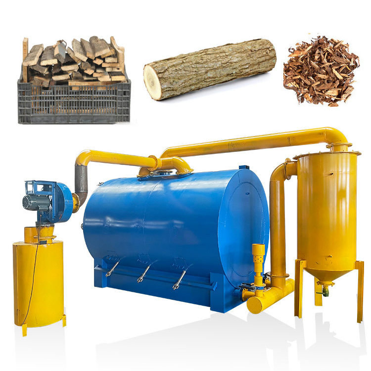 Charcoal production line small smokeless biochar kiln wood charcoal carbonization furnace for sale