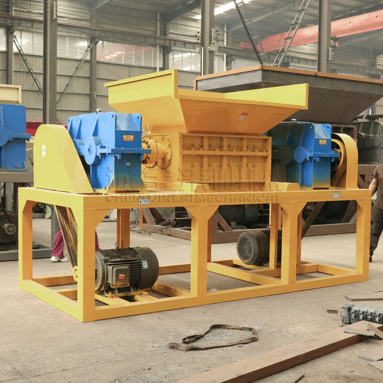 High quality industrial waste car tire recycling shredder machine crushing plastic leather wood  crusher equipment