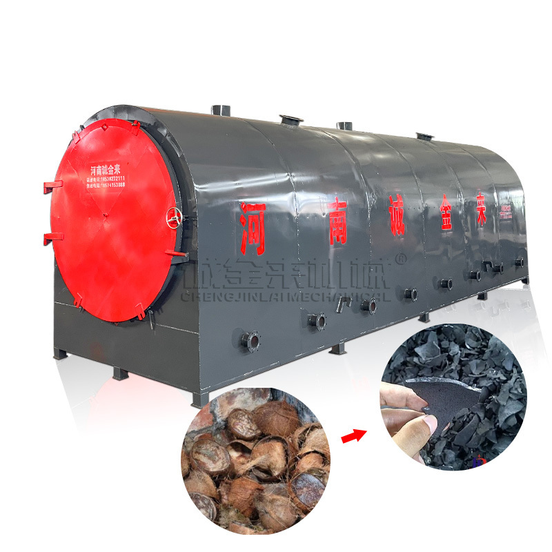 Compact charcoal making machine manufacturer/carbonization furnace to carbonize wood charcoal/carbon fiber carbonization furnace