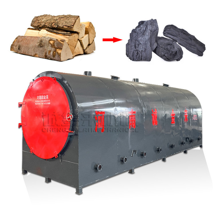 Charcoal production line small smokeless biochar kiln wood charcoal carbonization furnace for sale