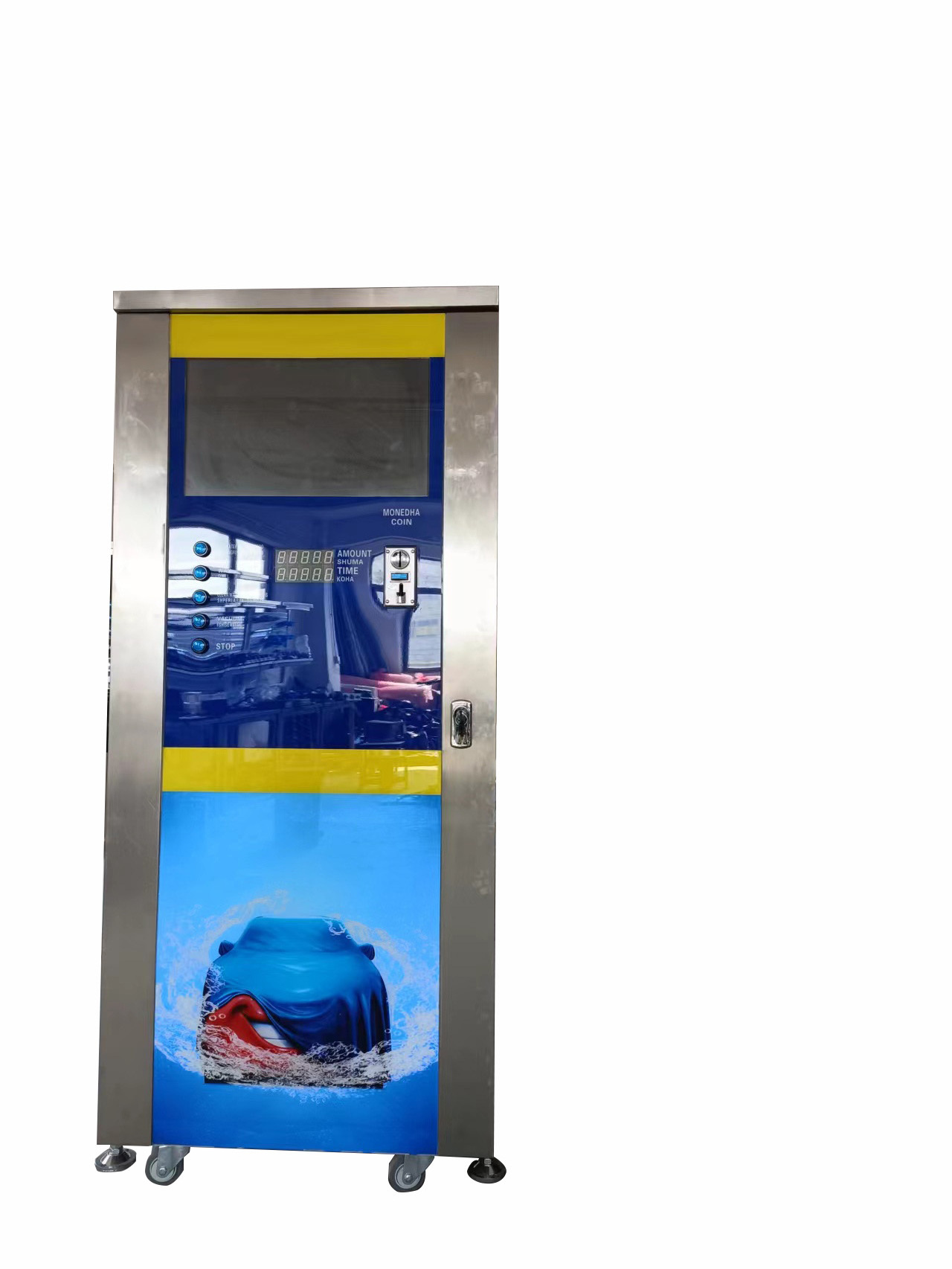 High Quality Mobile Coin Operated  Car Wash Machine High Pressure Self -Service Car Washing Equipment With LCD  Screen