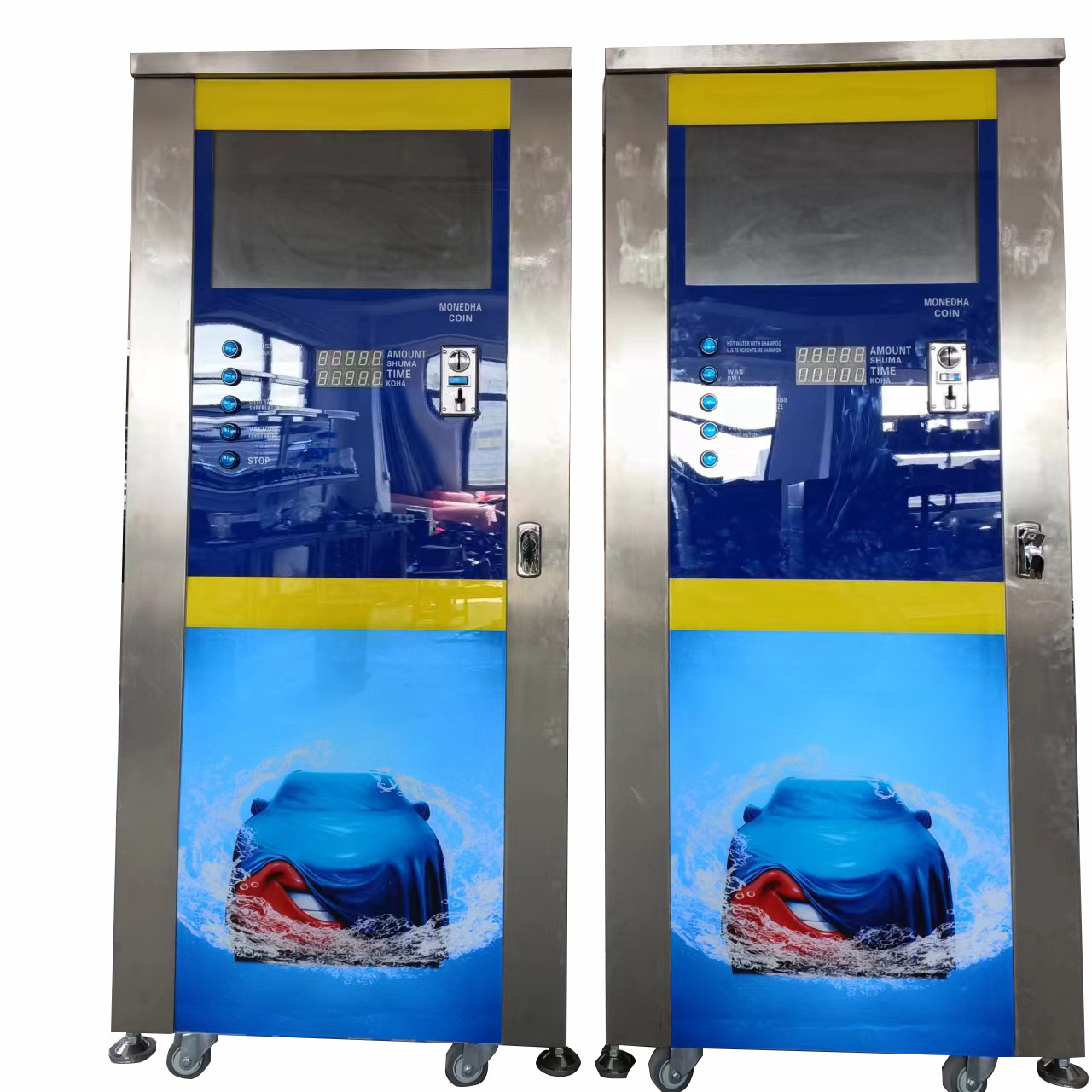 High Quality Mobile Coin Operated  Car Wash Machine High Pressure Self -Service Car Washing Equipment With LCD  Screen