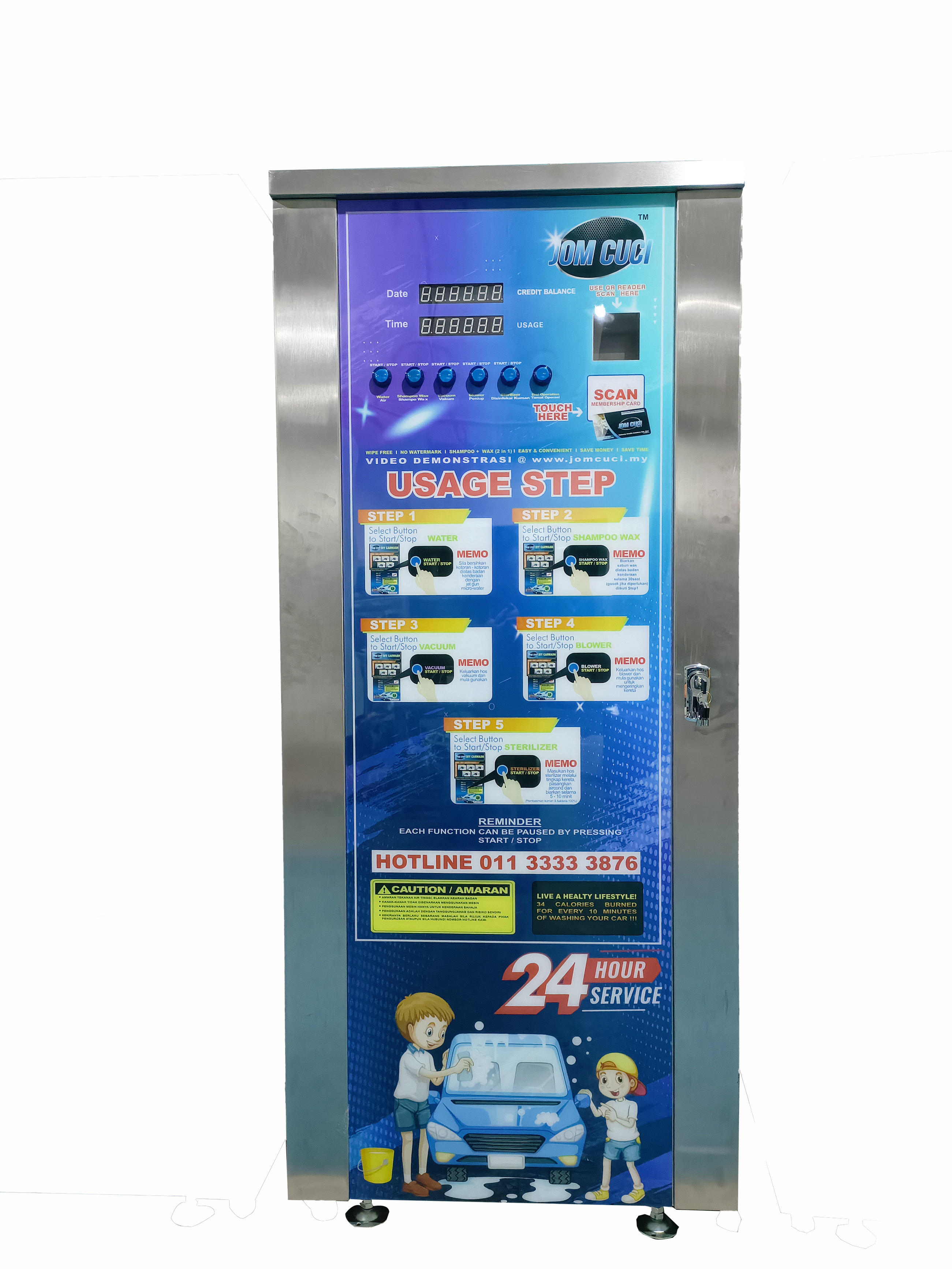 self service operated auto car washing machine card operated professional car wash equipment