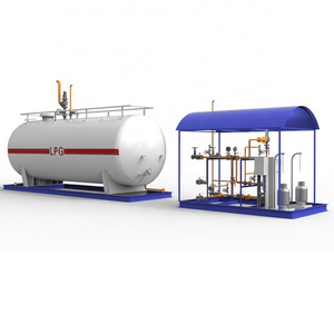 20m3 capacity mobile lpg filling station horizontal 10MT lpg gas skid station