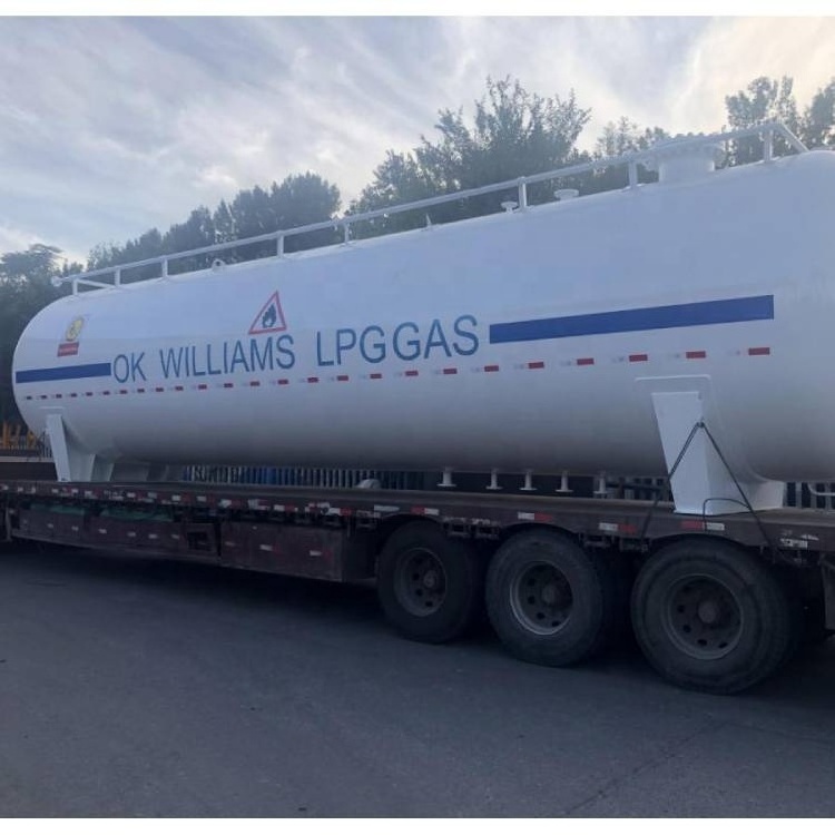 Gas station used horizontal 40m3 lpg storage tank 1000 gallon propane tank