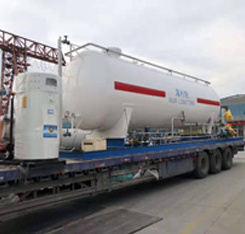 20m3 capacity mobile lpg filling station horizontal 10MT lpg gas skid station