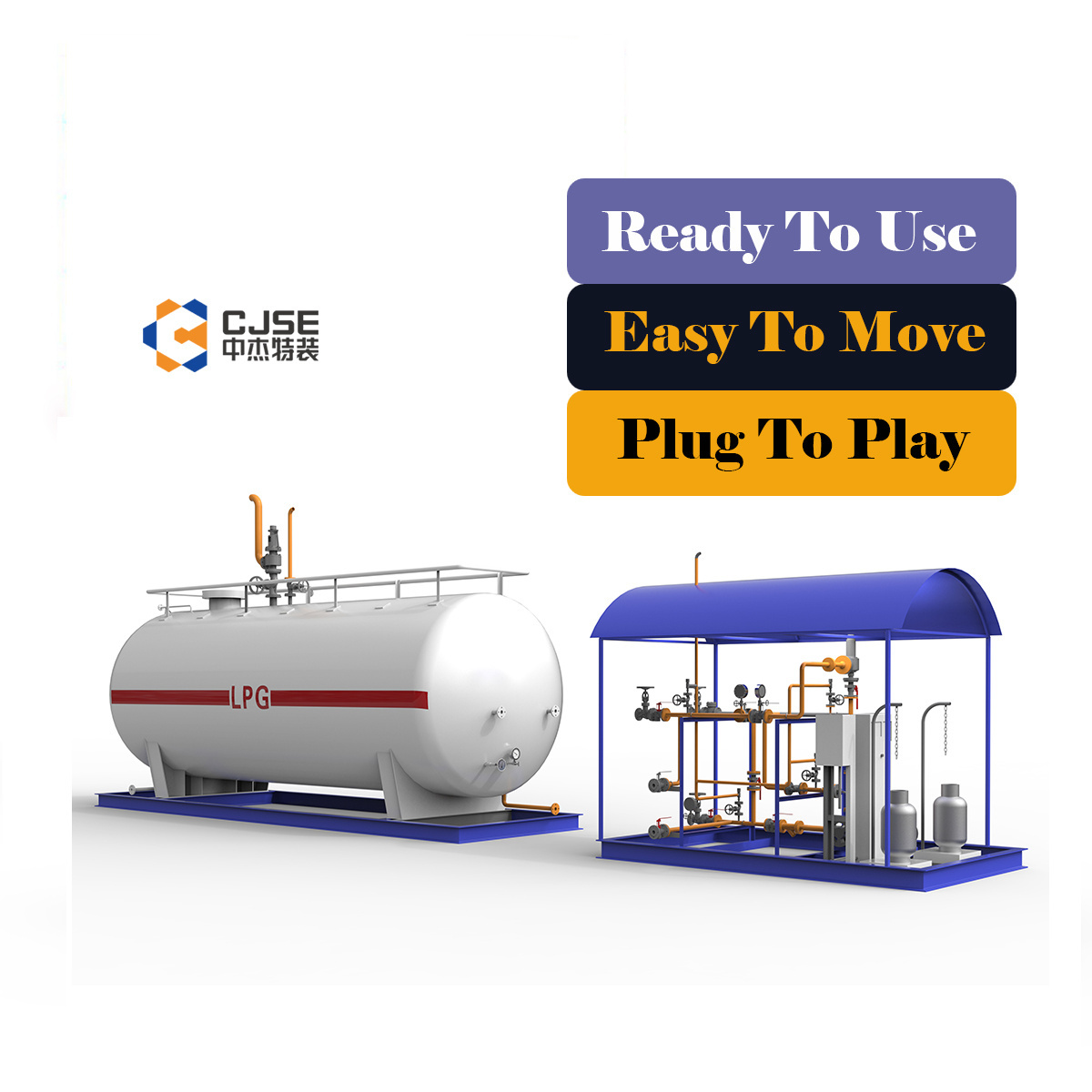 lpg gas filling skid  mounted station price