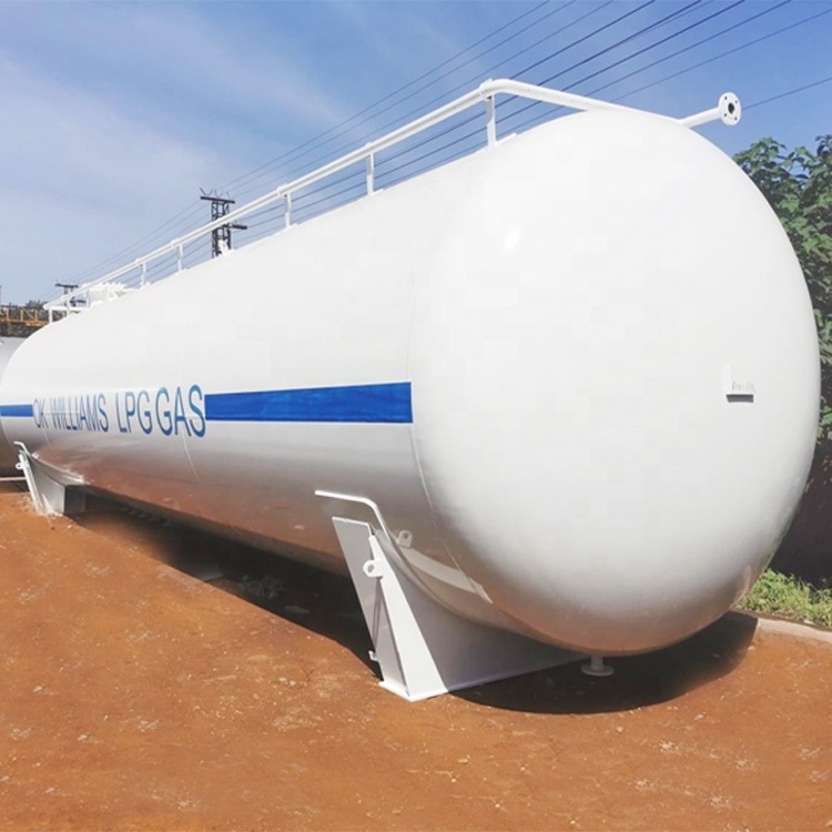 Gas station used horizontal 40m3 lpg storage tank 1000 gallon propane tank