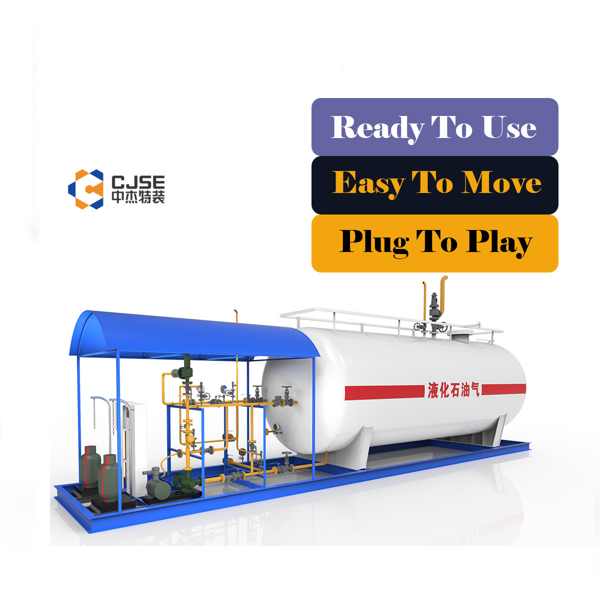 Lpg Filling Stations With Two Lpg Interlocking Filling Scales Gas Pump Lpg Skid Plant 10 Tons Tank