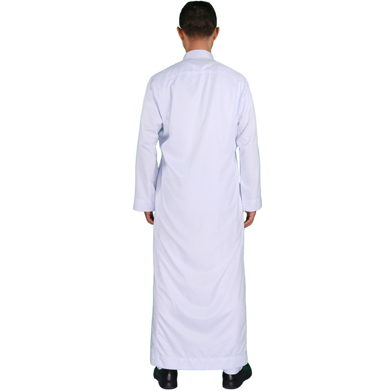 Premium Quality Haramain Qamis Banquet Thobe Saudi Arabia Muslim Long Sleeves Dress Aabya Dubai Islamic Clothing