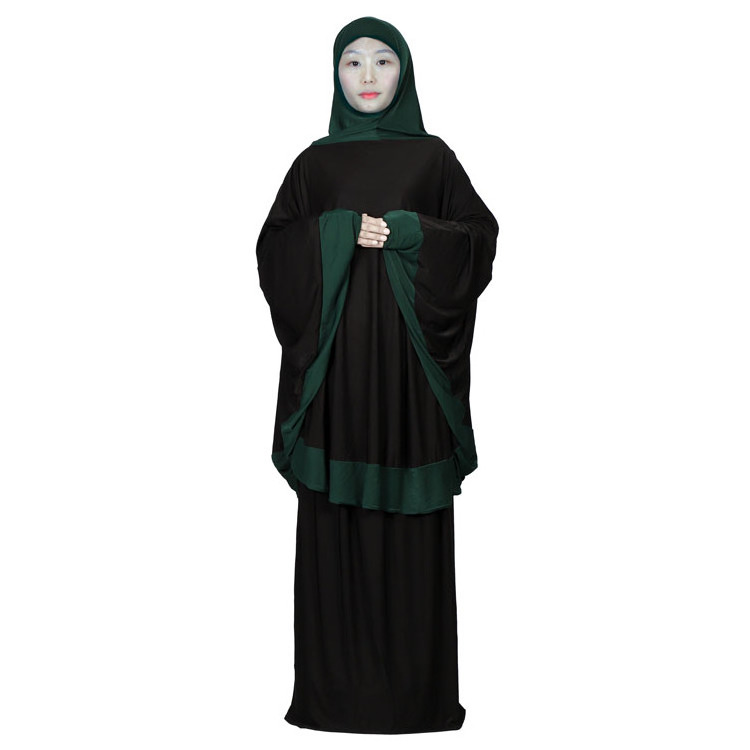 Fashion Pakaian Wanita Busana Muslim Two-piece Set Daily Hijab Dress Abaya Turkish Abaya Woman Long Skirt Dress