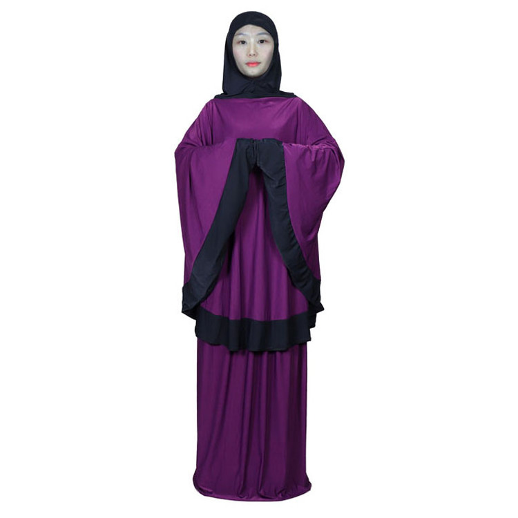 Fashion Pakaian Wanita Busana Muslim Two-piece Set Daily Hijab Dress Abaya Turkish Abaya Woman Long Skirt Dress