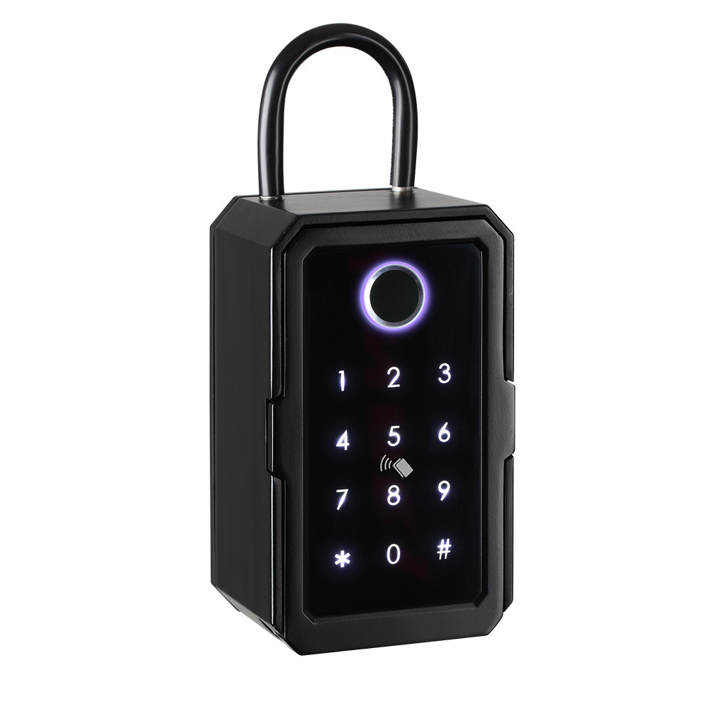 Waterproof Safe Electronic Digital Fingerprint Intelligent Smart Lock Combination Storage Smart Key Box for House Key Storage