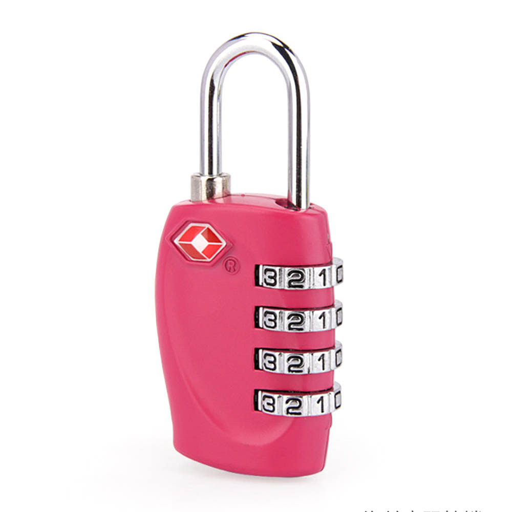 Hot sale TSA  resettable combination padlock Customs Zinc alloy mechanical luggage  tsa combination lock