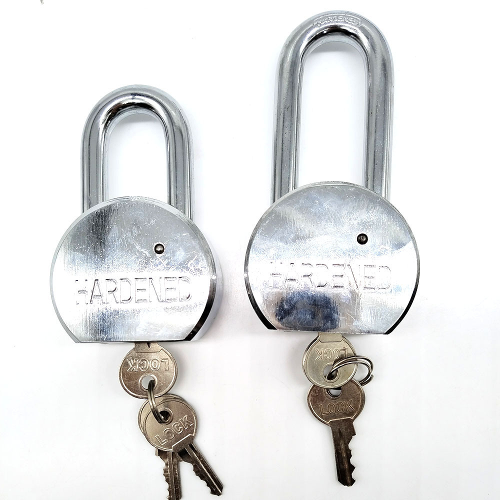 High Security Solid Master Key Padlock Anti-theft Round Type Steel Iron Padlock with Key