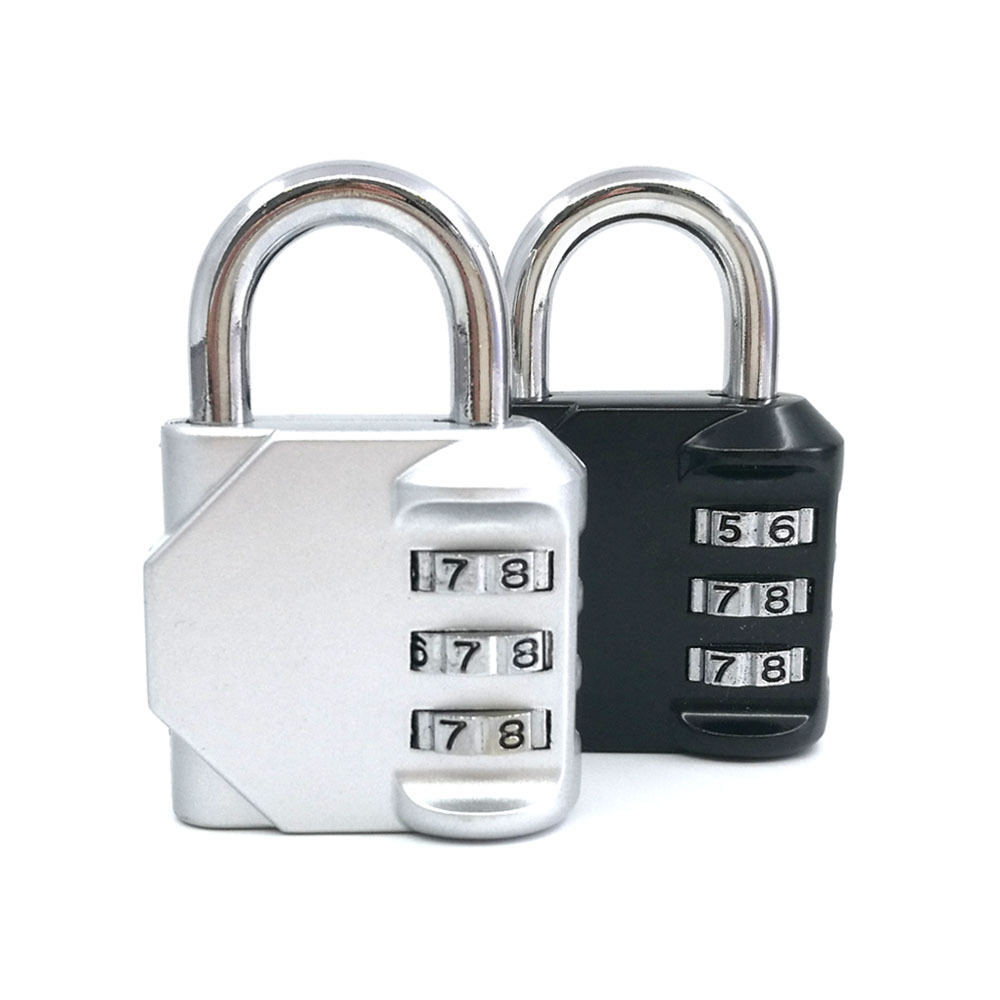 Zinc alloy metal small size 3 digit contrasena inferior combination lock for luggage gift