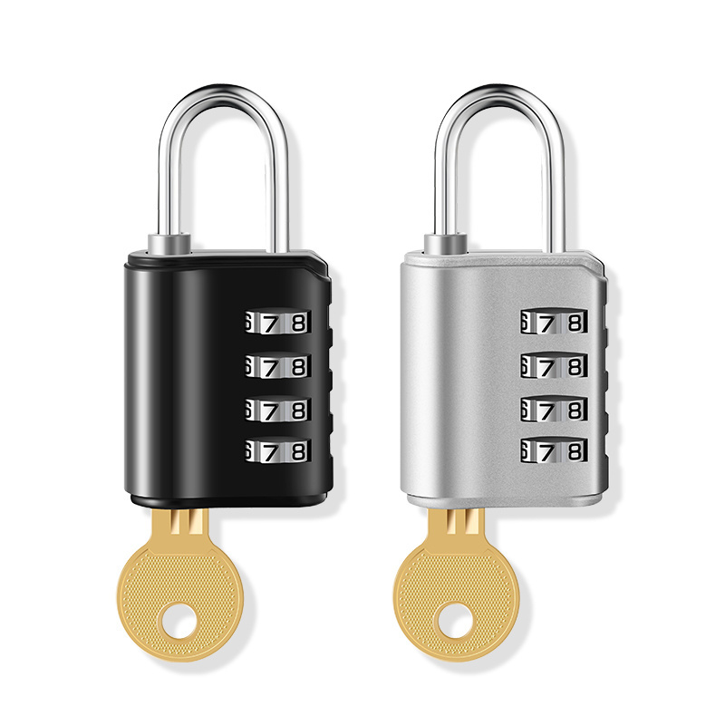 Wholesale Keyless Gym Sport Locker Lock Resettable 4 Digit Password Combination Colored Padlocks with Master Key