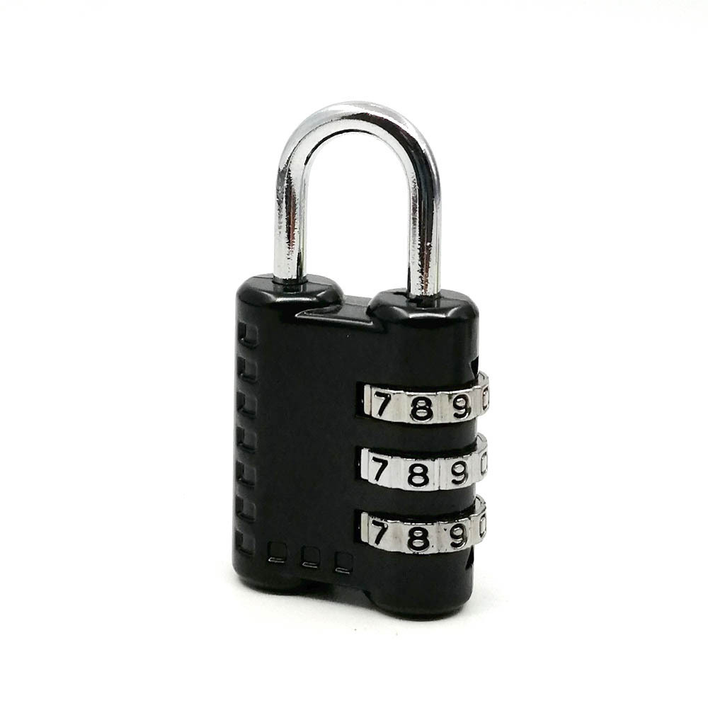 small size Travel Lock 3 Digit Reset Luggage Combination numbers Padlock for gift