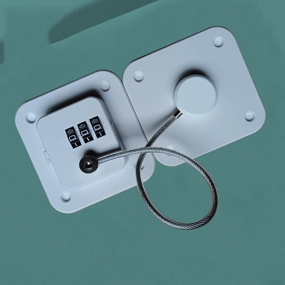 Safety 3 Digits Combination Fridge Freezer Door Cable Padlock Security Refrigerator Gate Combination Wire Password Lock