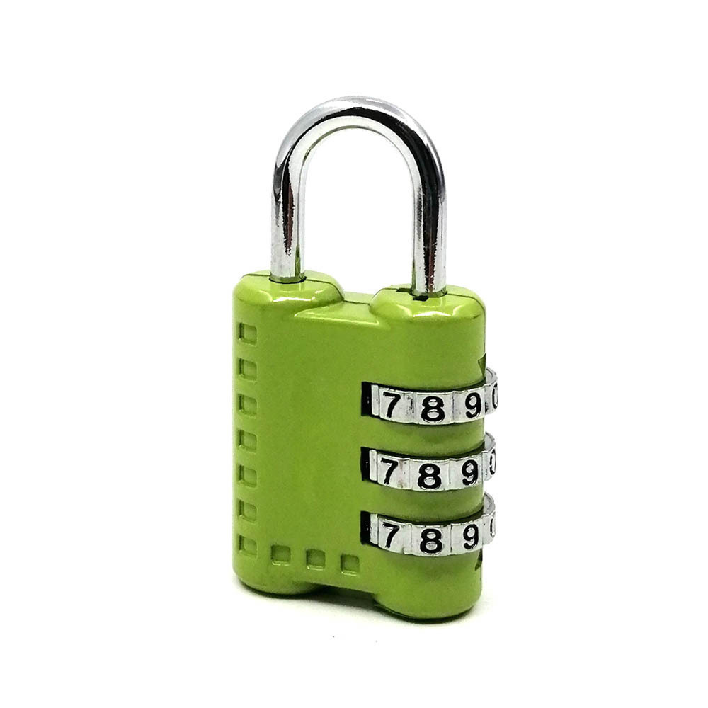 small size Travel Lock 3 Digit Reset Luggage Combination numbers Padlock for gift