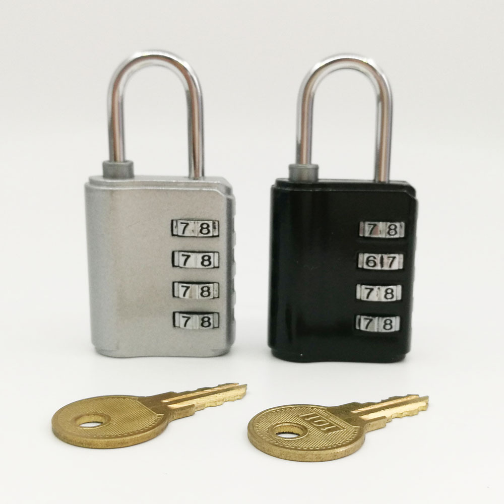 Wholesale Keyless Gym Sport Locker Lock Resettable 4 Digit Password Combination Colored Padlocks with Master Key