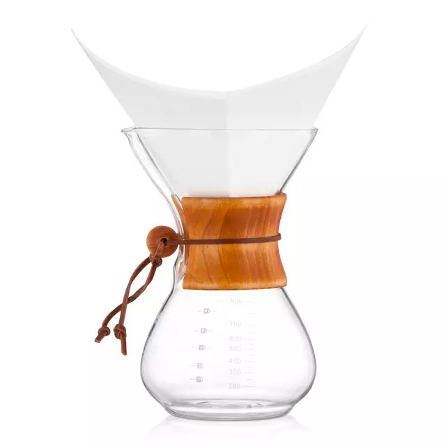 Pour Over Coffee Maker Borosilicate Glass Carafe with Stainless Steel 18/8 Paperless Coffee Dripper Coffee Pot