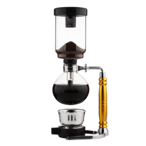 3 Cups Manual Syphon Coffee Maker Pot Hand Glass Vacuum Coffee Maker Brewer Heat Resistant Siphon Coffee Machine Filter