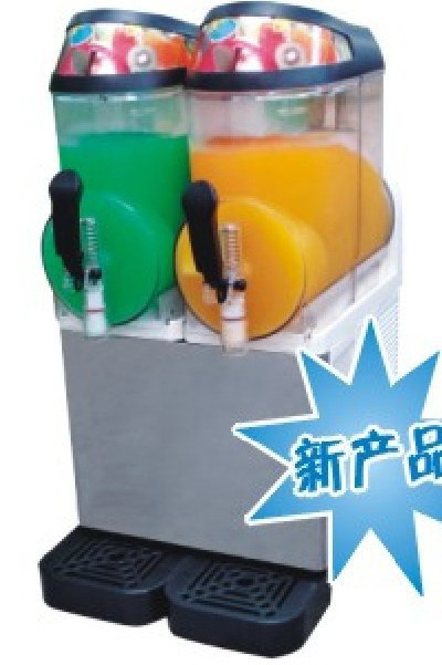 OEM double bowl plastic bowl ice juice slush machine cold drinking dispenser