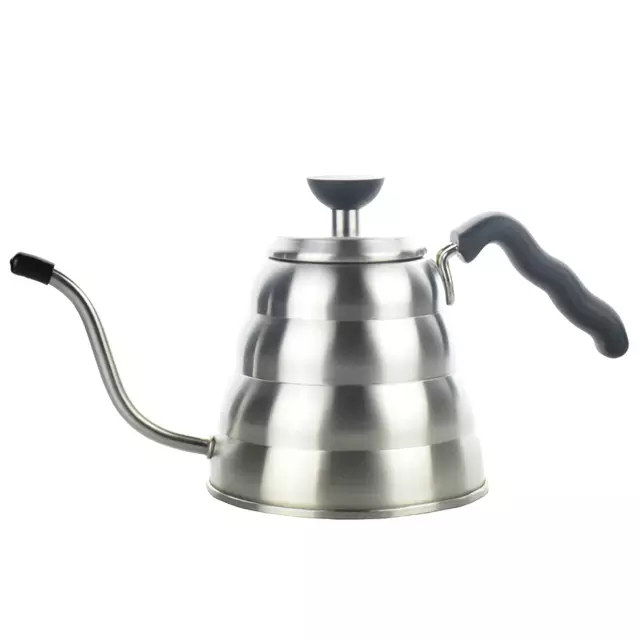 Food Grade Stainless Steel Water Kettle 1.2L Pour Over Gooseneck Coffee Kettle With Thermometer