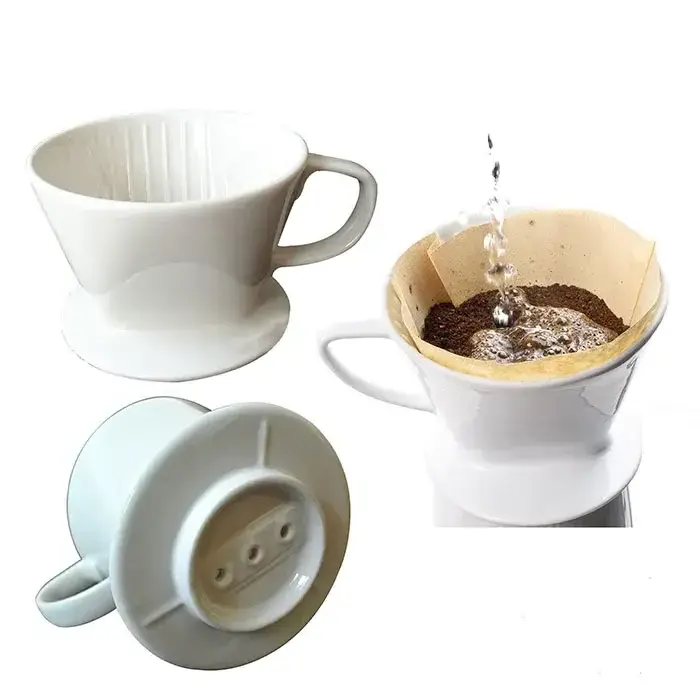 Ecocoffee Ceramic Coffee Dripper  Brewer Barista Maker 1-2cups/1-4cups Percolator colorful Coffee maker sim