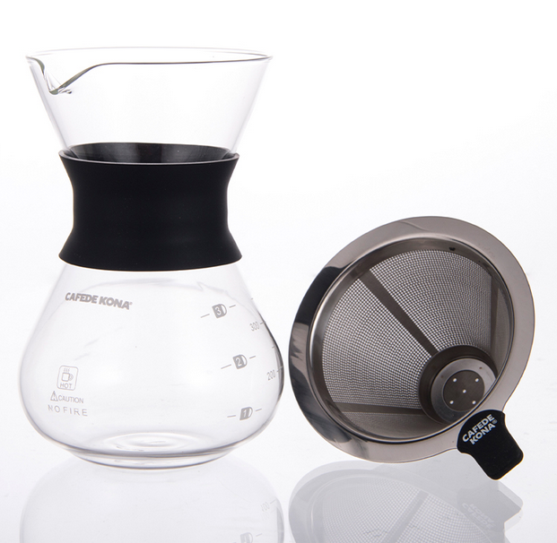 High End Pour Over Glass Coffee Maker