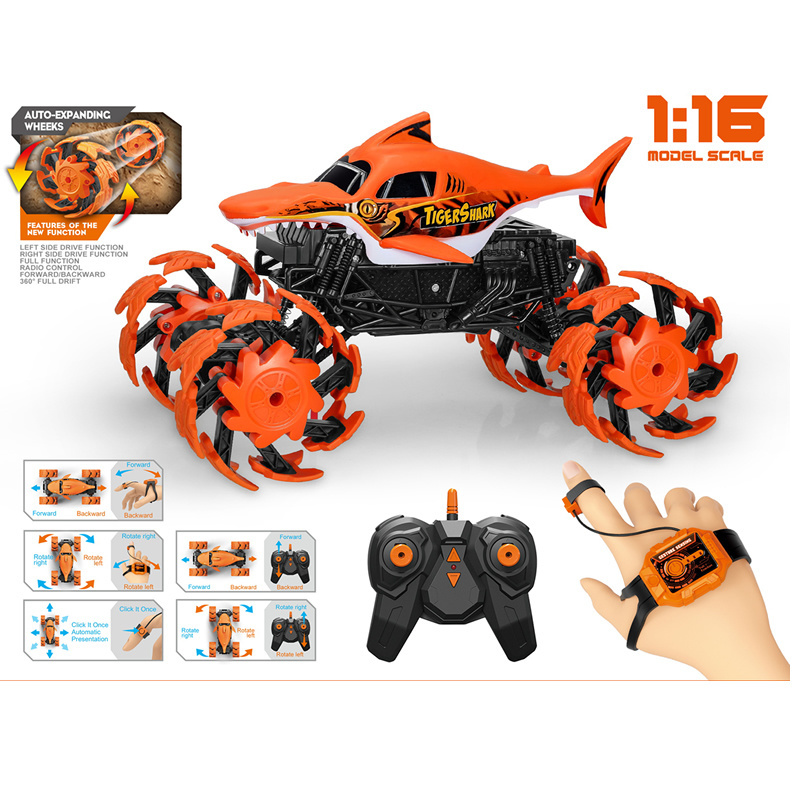 2022 Hot Sale 1:16 Watch Gesture Sensing  remote control rc car 1:16 scale explosion wheel rc monster truck