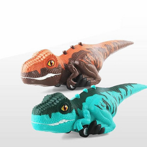 Cross-border universal dinosaur car lights music children's toys simulation animal dinosaur model Tyrannosaurus rex manufacturer