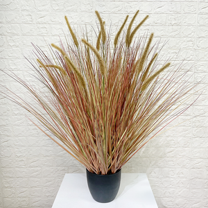 artificial plant in bundle new arrival natural green tall long grass onion grass for garden