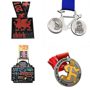 Custom zinc alloy sports karate taekwondo medals wholesale running marathon medal badge