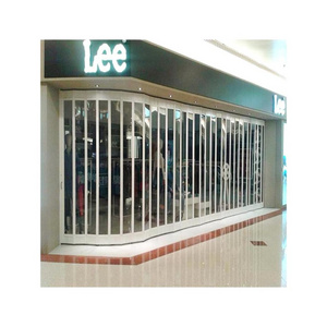 Polycarbonate Commercial Transparent Sliding Folding Doors for Shop