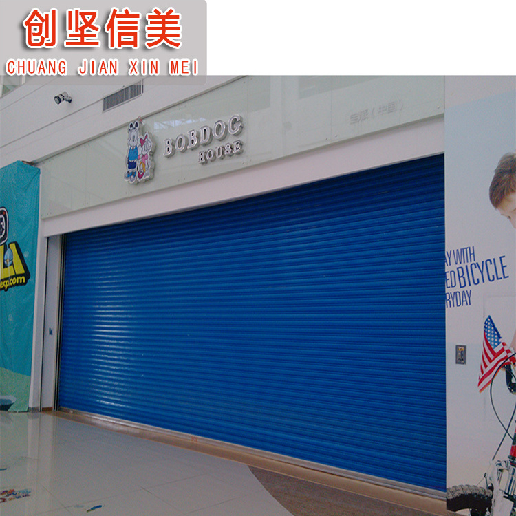 reinforced high-quality galvanized steel exterior roller shutter doors