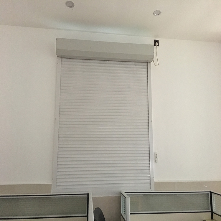 Modern Convenient Aluminum Material  Automatic Window White Roller Shutter Window