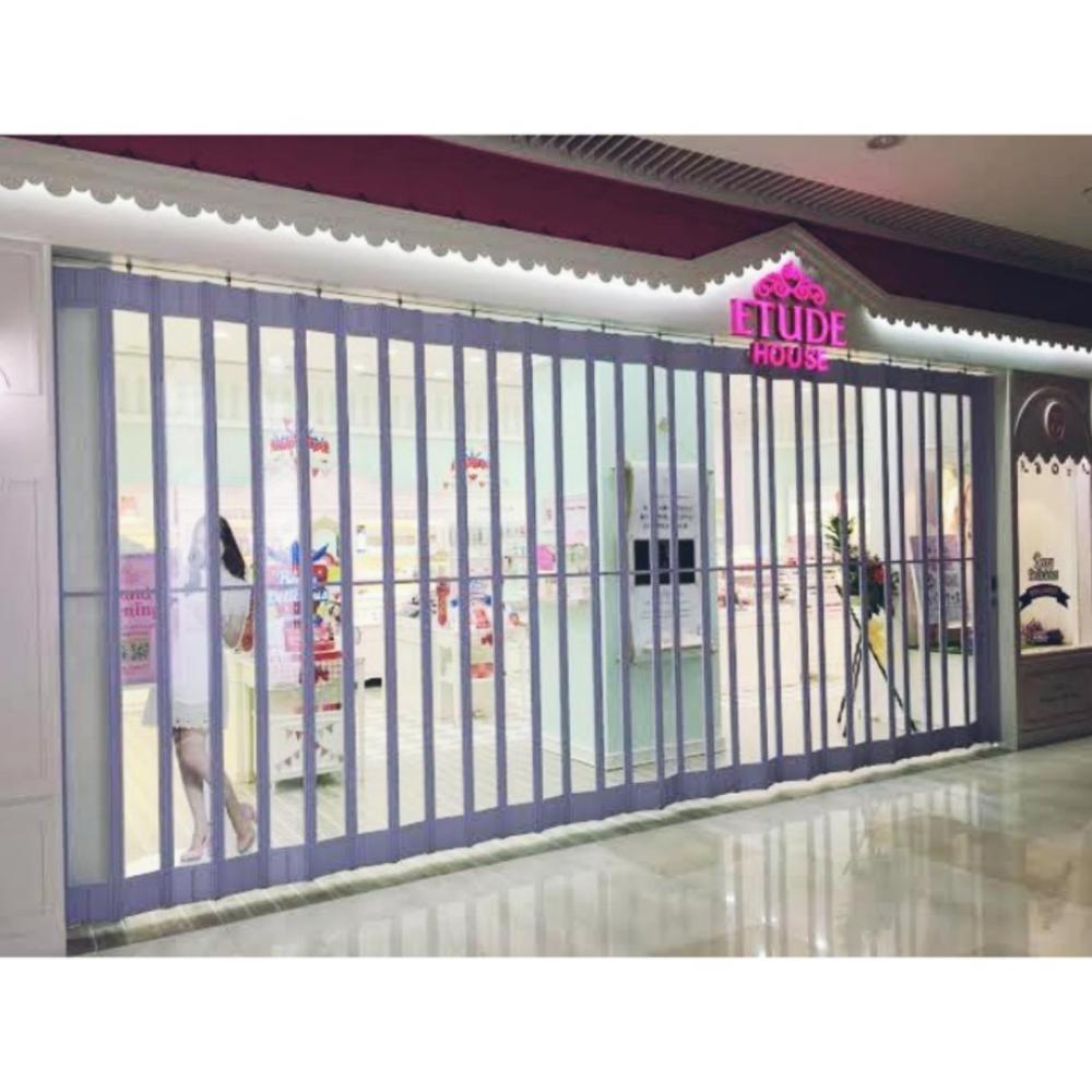 Polycarbonate Commercial Transparent Sliding Folding Doors for Shop