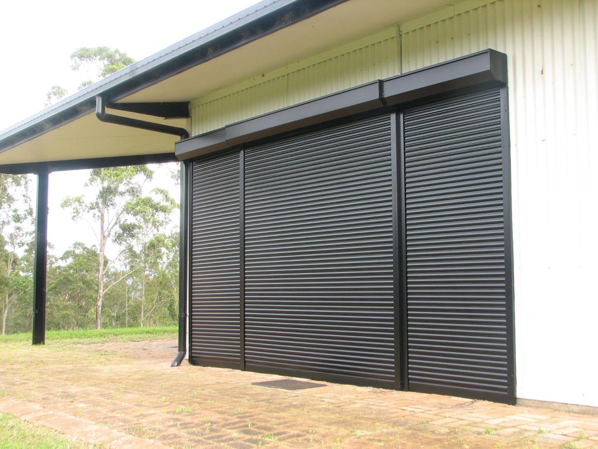 Wide Span Steel Roller Shutter Door with Wind Lock for Warehouse