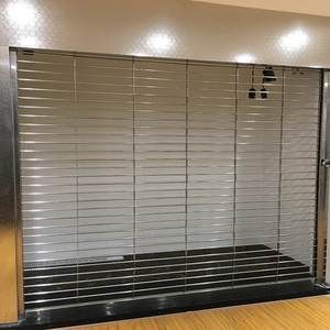 High Speed Horizontal Vertical Fire Truck Waterproof Windproof Perforated Roller Shutter Door With Foam